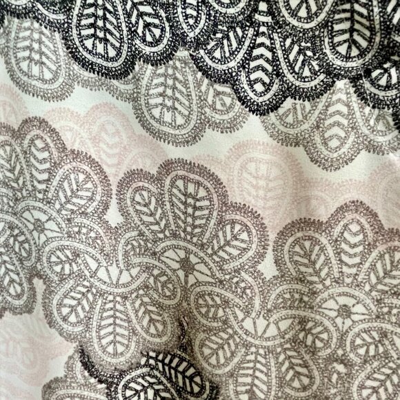 Violet + Claire Silky Floral Tunic Blouse 3/4 Sleeve Pull-Over White Pink Sz 1X - Picture 7 of 13